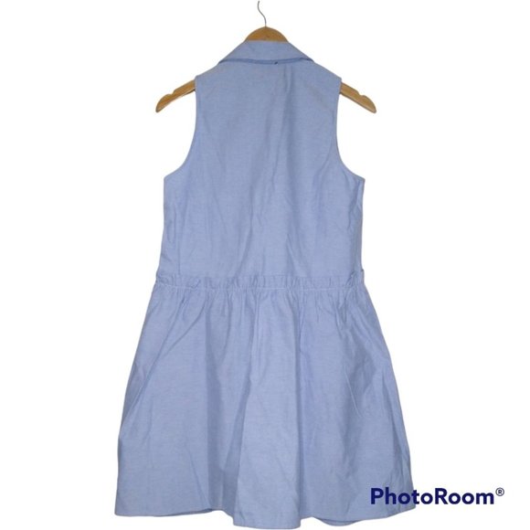 Tuckernuck Oxford Blue Sleeveless Royal Shirt Dress Medium, X-Large NWT New - Picture 5 of 9